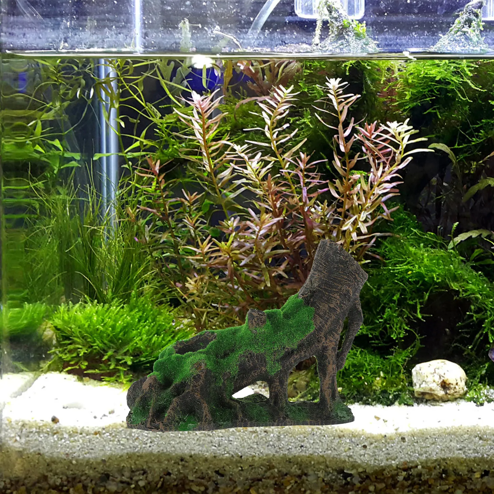 Artificial Tree Root Habitat for Aquarium Fish Tank Decoration Resin Tree Hole Landscape Ornament Enhances Visual Appeal