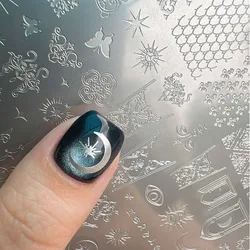 XMQ NAIL ART STAMPING PLATES LACE FLOWER TEMPLATES IMAGEPLATE TOOLS