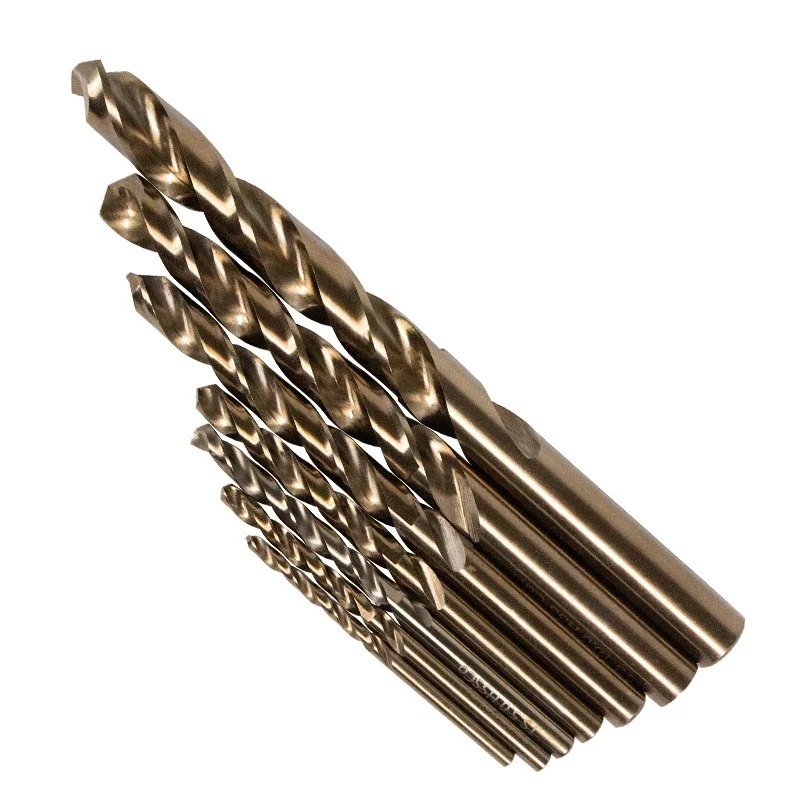 High cobalt high drill steel drill iron super hard stainless steel swivel cobalt containing fried dough twist drill set