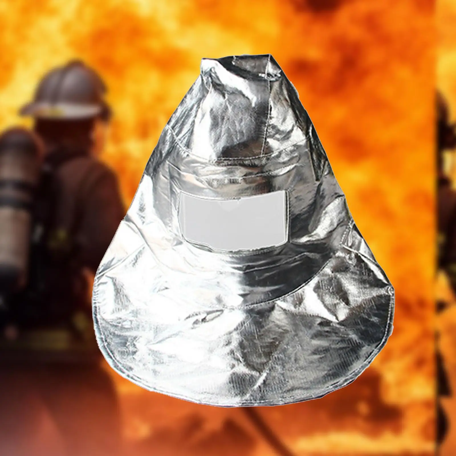 Fire Resistant Face Hood Portable Fire Resistant Helmet for Oil Metal Glass