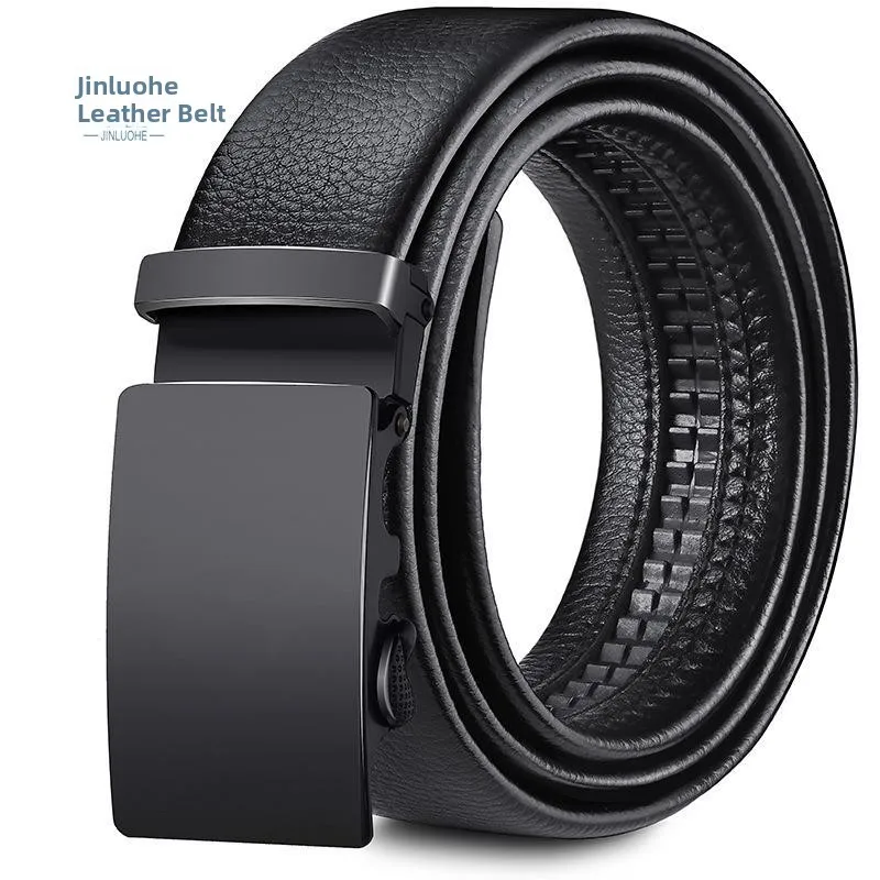 

Children's Automatic Buckle Leather Belt Graduation Military Training Pants Waist Belt High Middle School Formal Western Pant...