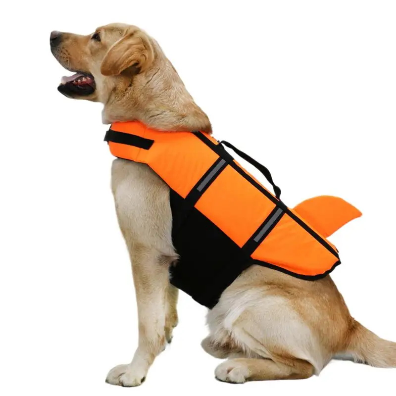 

Dog Life Vest Pet Swim Safety Vest Puppy Buoyancy Suit For Water Sports Boating Pet Swimming Safety Floating Swimsuit