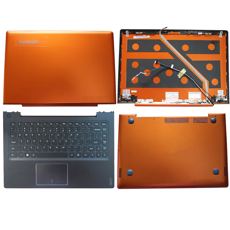 

NEW For Lenovo Ideapad U330 U330P Laptop LCD Back Cover/Palmrest/Bottom Case Non-Touch Orange 3CLZ5LCLV70