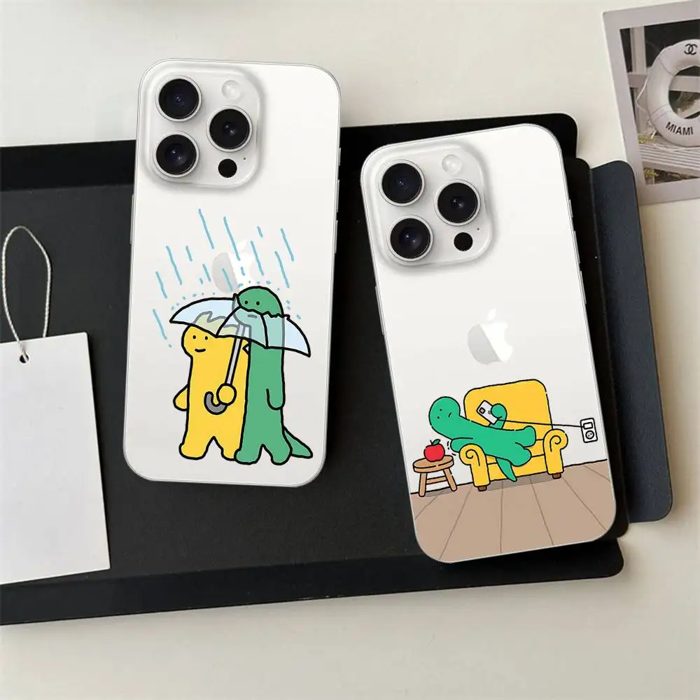 Cute J-joguman Phone Case For IPhone 17 16 15 13 12 14 Pro Max 7 8 Plus XR XS X Transparent Shockproof Silicone Cover