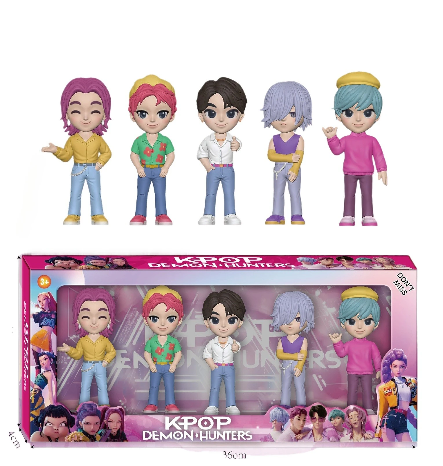 Gorąca Anime Kpop Kolekcja Figurek z Devil Hunter Rumi Zoe Mira, Anime Figurki z Polichlorku Winylu, Ozdoby na Biurko, Prezent na Nowy Rok dla Dzieci