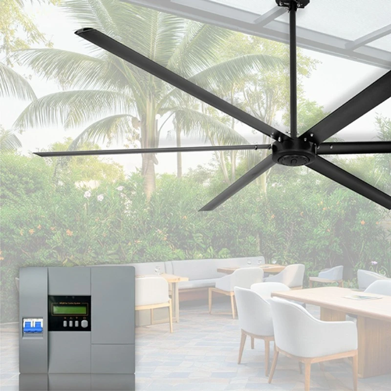 

12Ft Fan 220V 240V Large Air Ceiling Fan with DC Motor for Manufacturing Factory Farm Restaurant