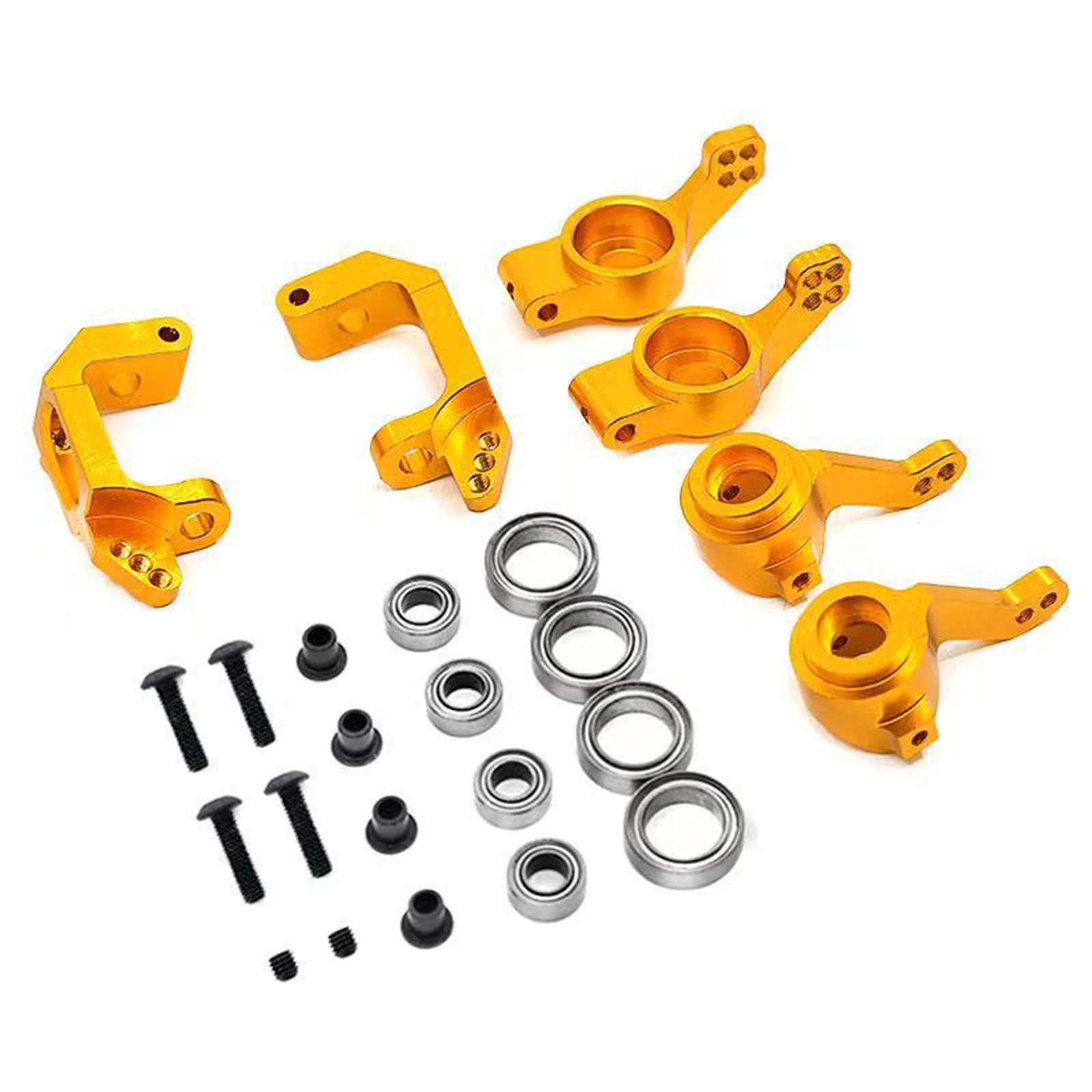 1 Satz 1/10 Lenkungs-Upgrade-Kit aus Aluminiumlegierung für HSP 94123, 94111, 94107, 94170 – inklusive Kugellager – Teile 102010, 102011 – Detail 2