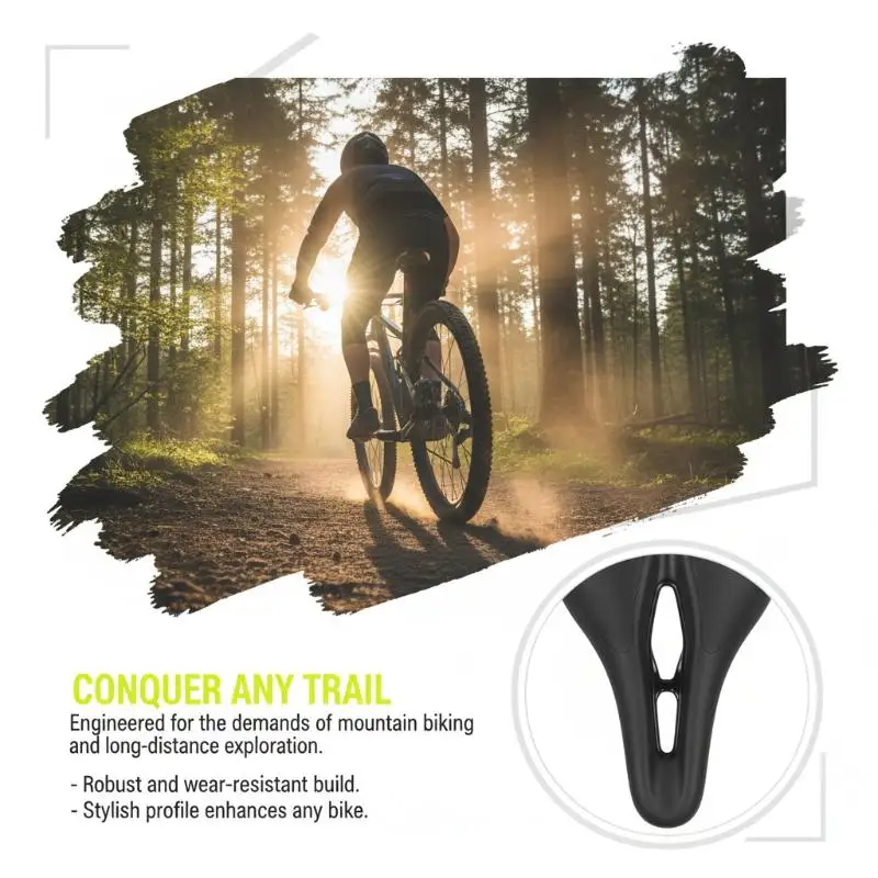 PU-Rennradsattel Ultraleicht Hohl Wasserdicht Ergonomisch für Radfahren, Training und Sport – Detail 2