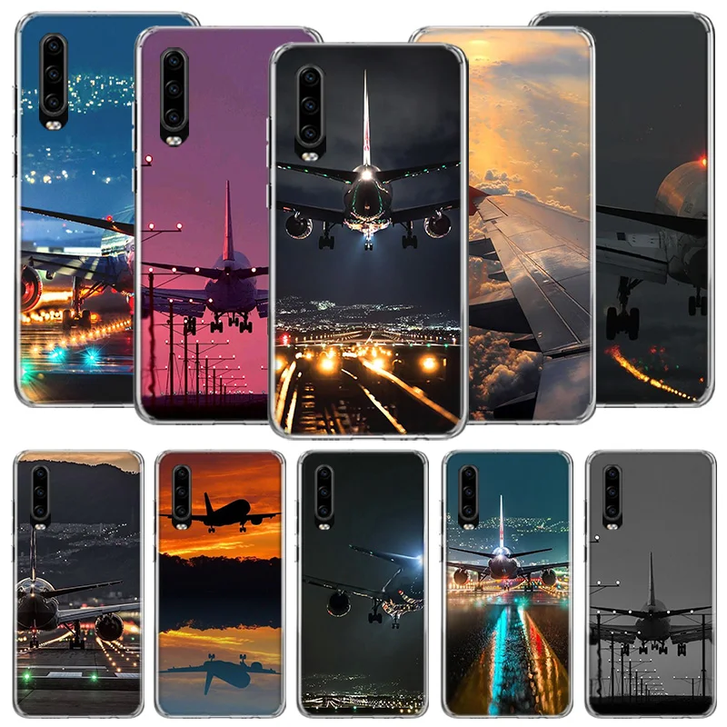 Airport Shuttle Transportation Phone Case For Huawei P50 Pro P10 P20 P30 P40 Lite Cover Mate 40 30 20 10 Lite Capa Shell