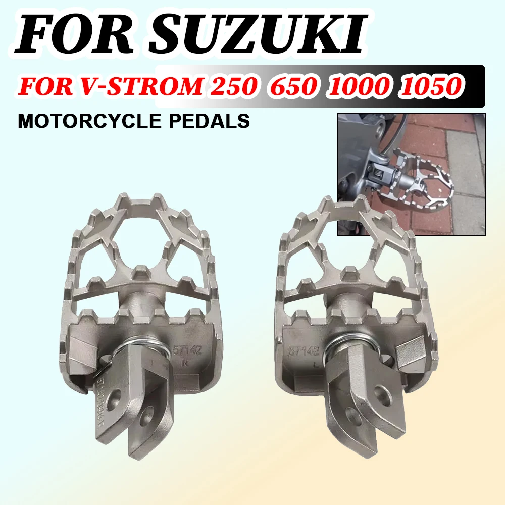 

Footpegs Footrest For Suzuki Vstrom DL650 DL1000 DL1050 DL250 V-Strom DL 650 XT 650XT 1000 1050 250 Accessories Foot Pegs Pedals