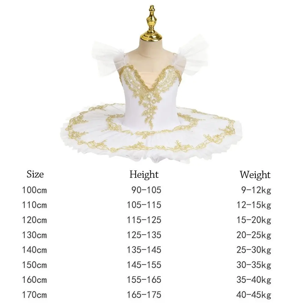 Fashion Sequin Kids Ballet Dress Pearl Puffy Performance Clothes Party Dress Modern Princess Dress Children