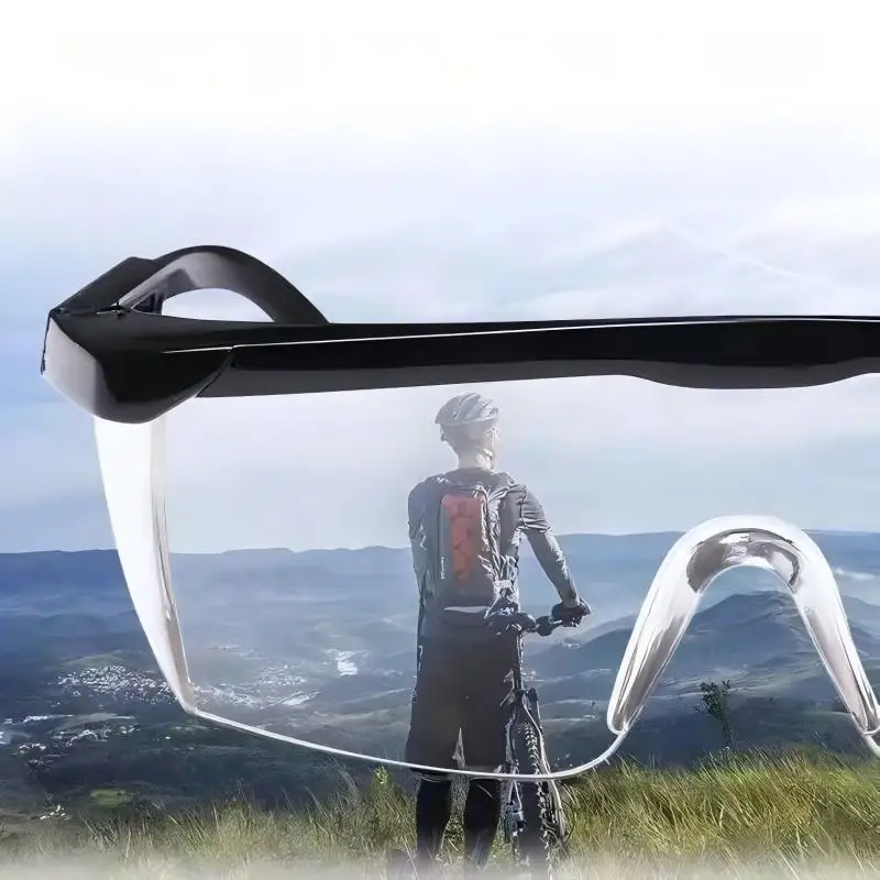 

2-piece set of outdoor sports goggles, suitable for outdoor cycling use, transparent design