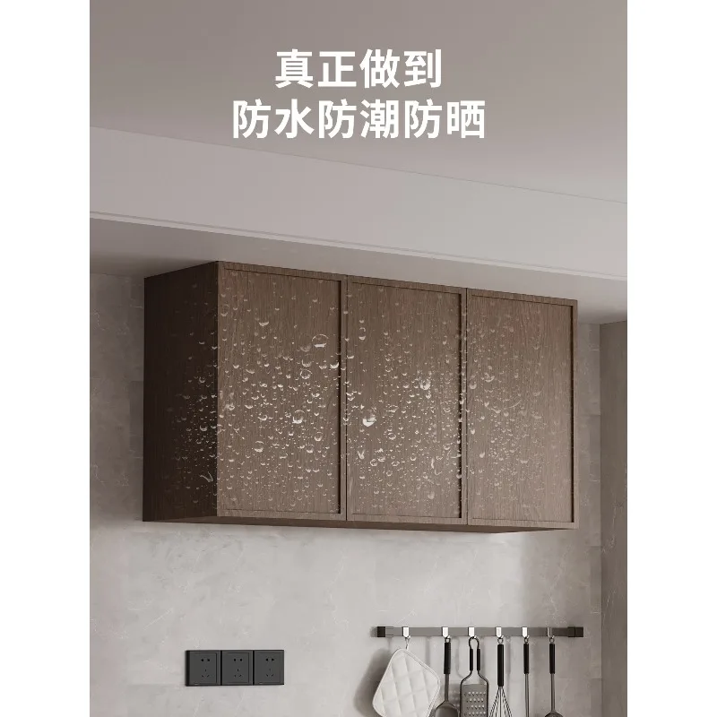 Aluminum alloy kitchen hanging cabinet Balcony wall wall cabinet Honeycomb aluminum kitchen cabinet Middle antique kitchen hangi