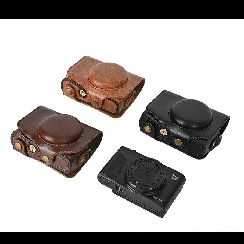 PU Leather case, For Canon SX740 SX730 SX720 Protective case, shoulder bag Scratchproof Travel Storage Crossbody Bags