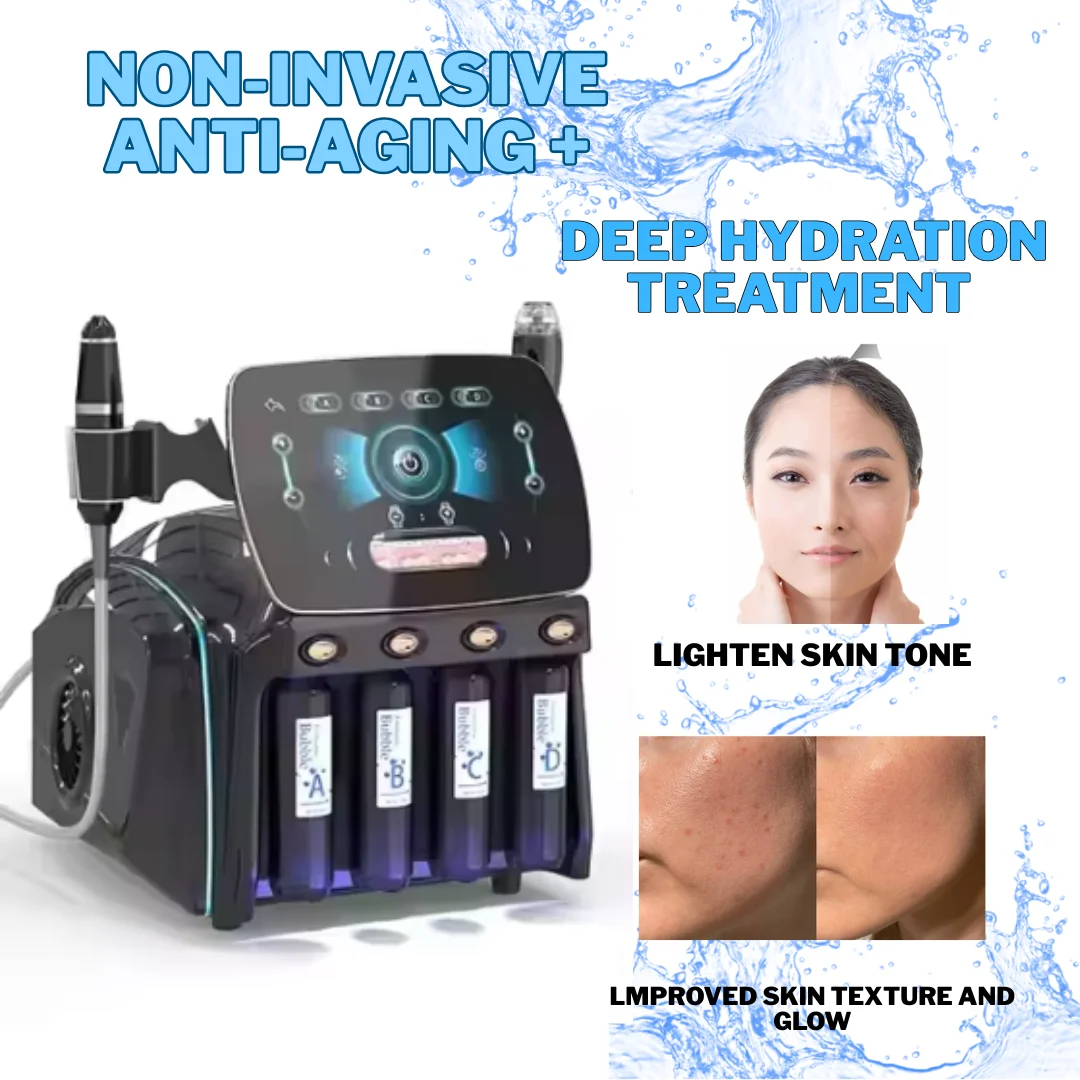 2in1 Hydro Oxygen Hydra Machine Skin Deep Cleansing Machine Small Bubble Water Hydro Aqua Facial Machine
