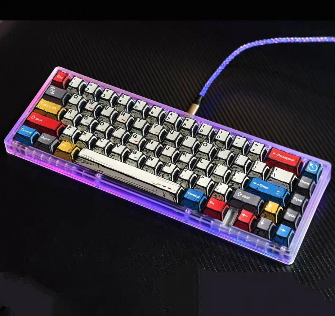 Swagkeys EAVE65 Mechanical Keyboard Kit Hot-swap GASKET Custom PC Injection Transparent Mechanical Keyboard Case Accessories