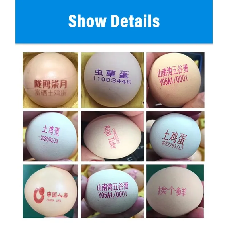 Inkjet Printer Egg Printing Coding Marking Machine Logo Printer Egg Inkjet Printer For Intelligent Coding
