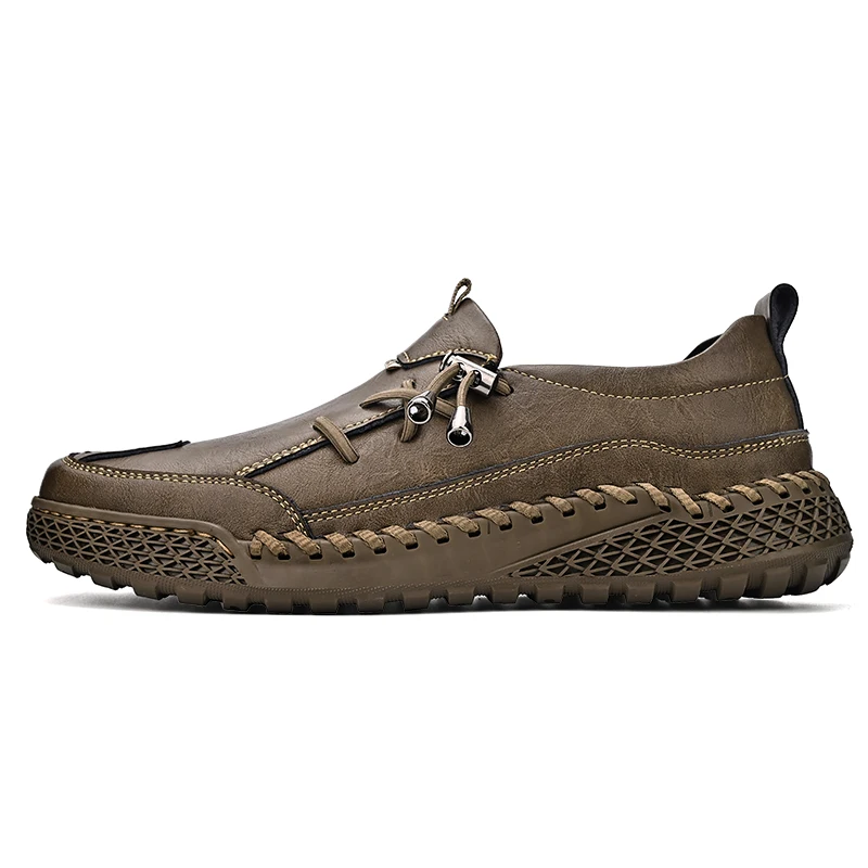 

Retro Men's Casual Shoes Classics Platform Flats Leisure Party Loafers Men Leather Footwear Men Work Moccasins Botas Para Hombre