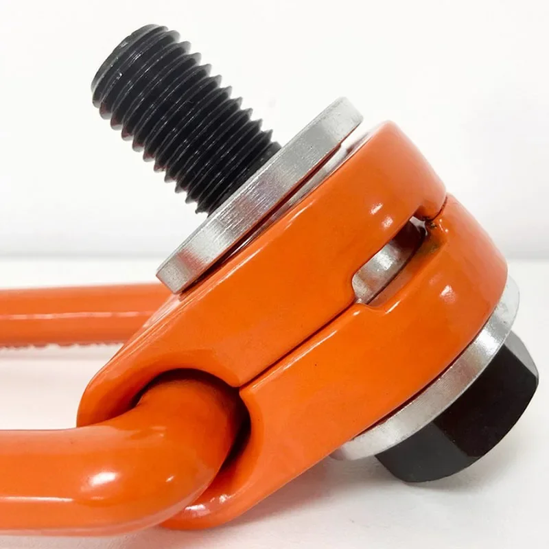 Horizontal rotating lifting ring, side pull eye type gravity 360 degree lifting rotating buckle, sturdy and durable