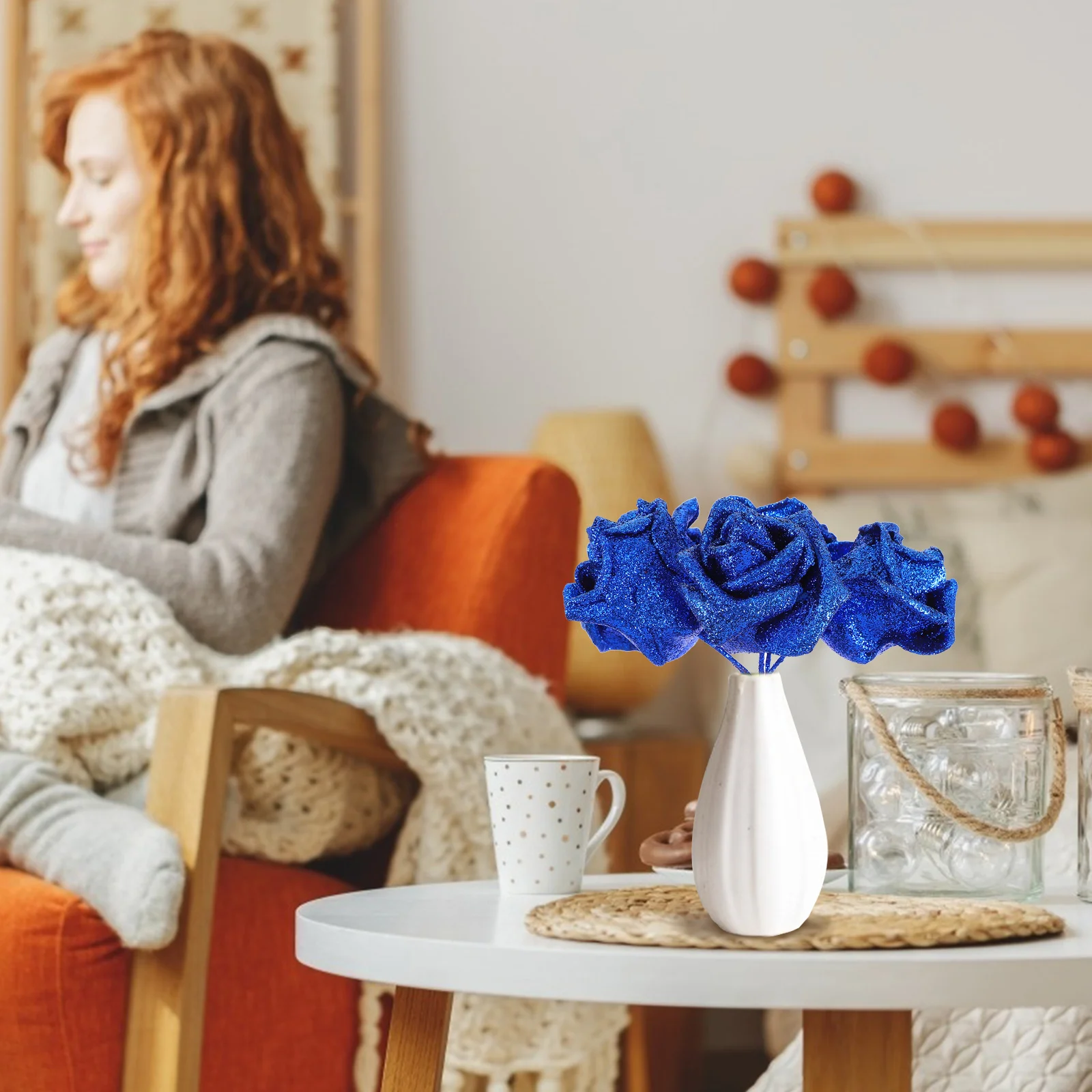 

50 pcs Head For Simulated Wedding Home Simulation Head Wedding Decor Artificial Flower Decor Flower Photo Prop