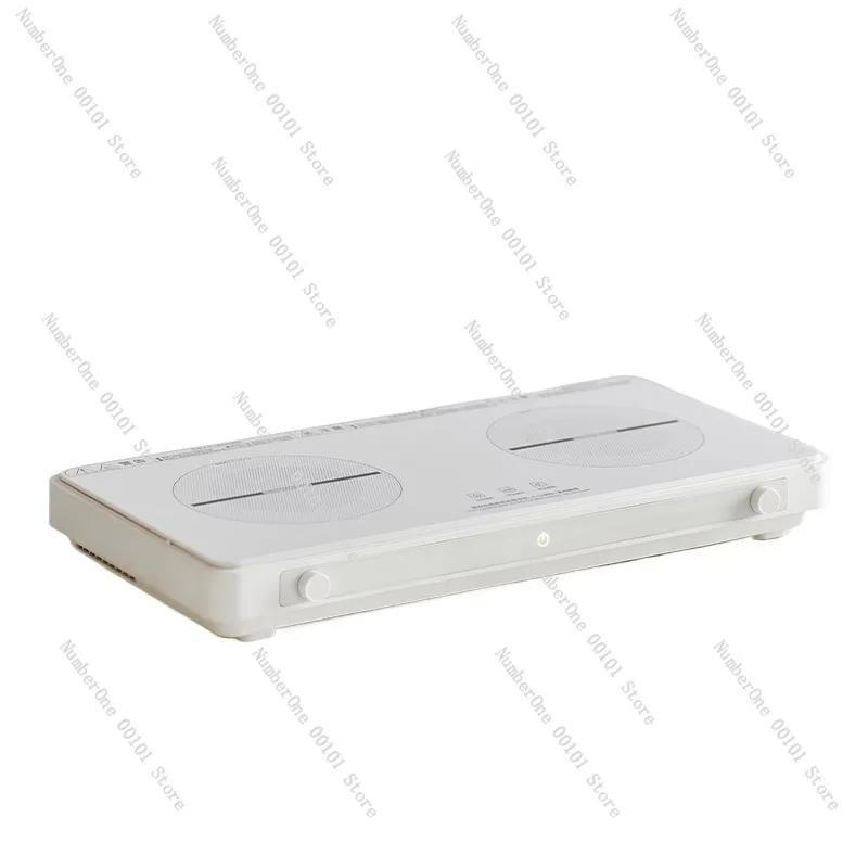 Dual IH Induction Cooktop High Power Multi Burner Embedded Hot Pot Frying Stew Smart Timer Touch Control
