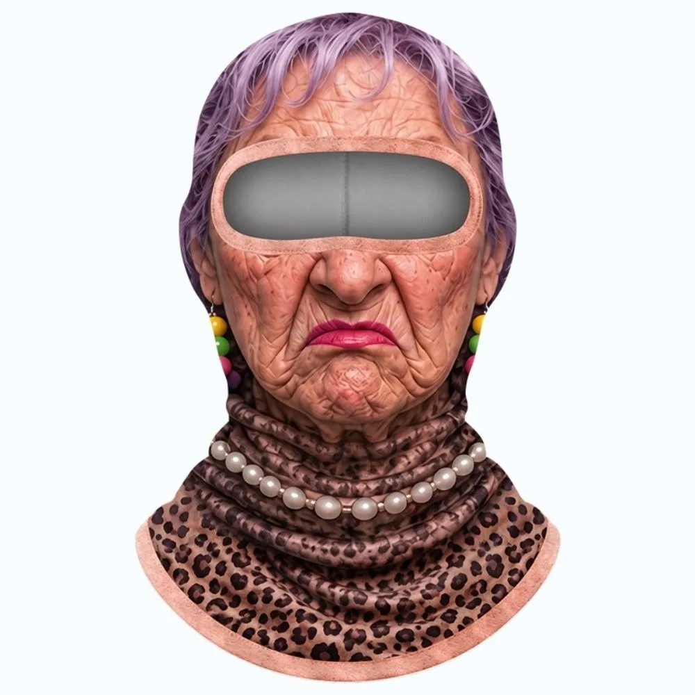 Fashion Thin Thick Optional Cycling Neck Gaiter Funny Windproof Full Face Mask Breathable Elastic Helmet Liner Hood Cosplay