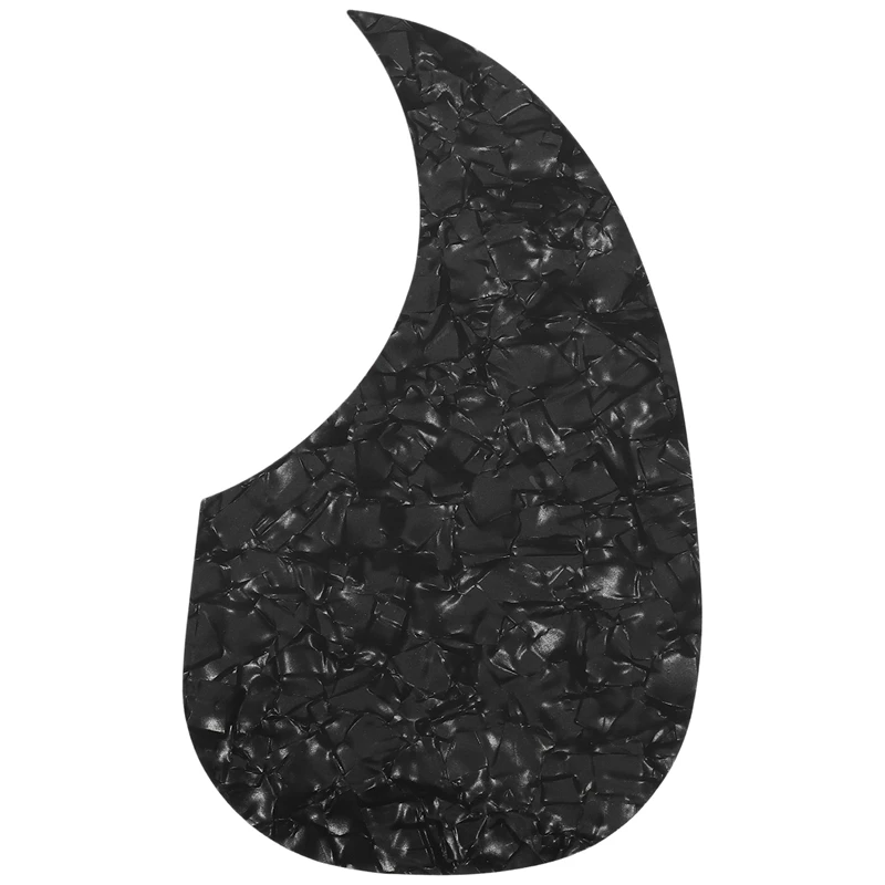 

1Pcs Acoustic Guitar Pickguard Self-Adhesive Pick Guard Plate Comma Shape For Classical Acoustic Guitar Part,Black Pearl