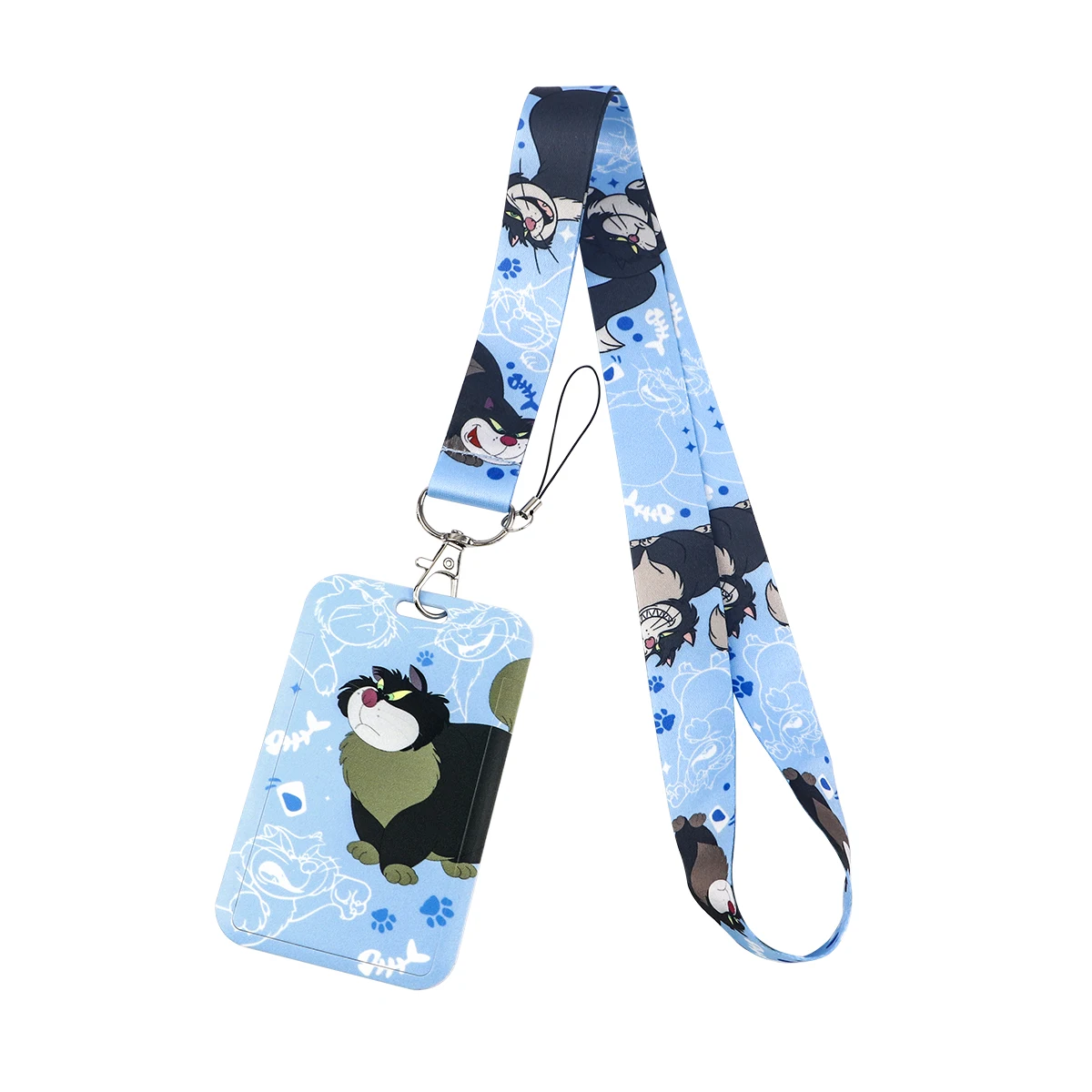 Cartoon Cats Lanyards for Keys Keychain Badge Holder ID Credit Card Pass Hang Rope Lariat Accessories Gifts For Women