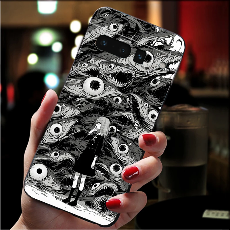 Ghost Girl Art Phone Case For Google Pixel 10 9 Pro XL 9A 8 7 6 Pro Pixel 8A 7A 6A Pixel 8 7 6 5