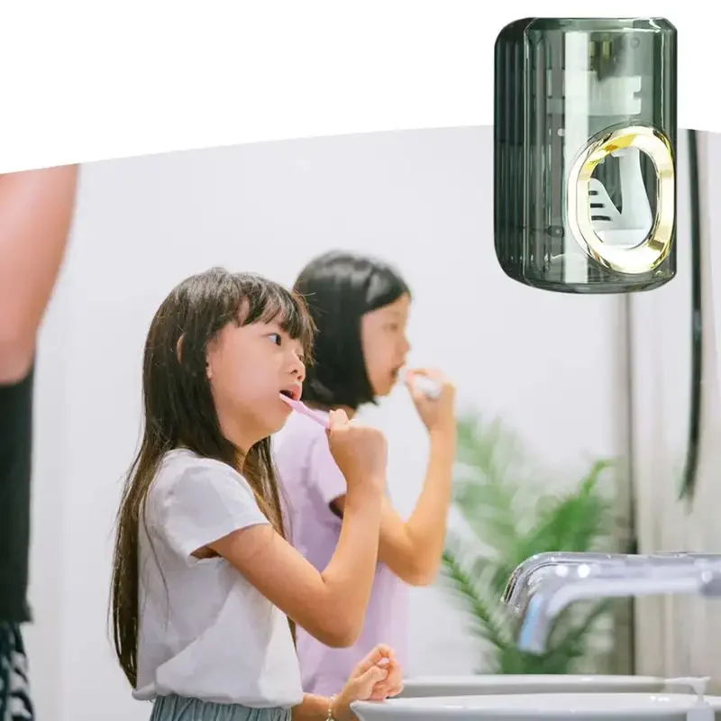 Light Luxury Toothpaste Squeezer Automatic toothpaste extruder Hole-less toothpaste extruder Toothbrush holder