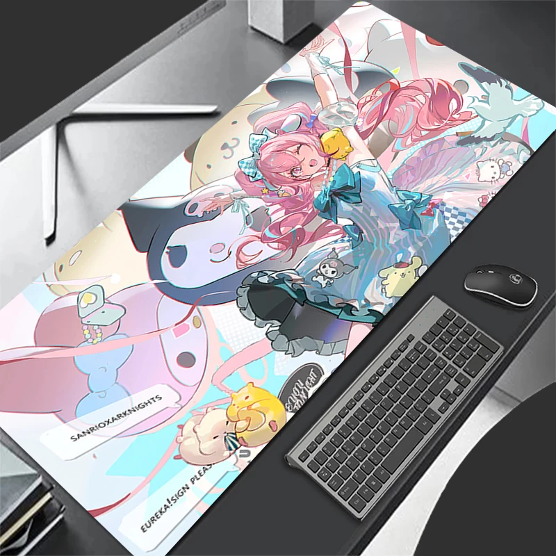 

Anime Mouse Pad 90x40cm Gaming Accessories Exquisite Mousepad Game Kuromi Completo Computer Keyboard Pad Carpet Desk Mat Varmilo