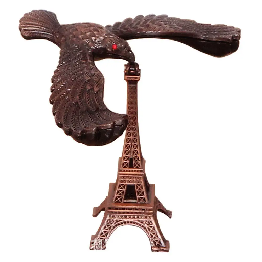 Eiffel Tower Balancing Eagle Alloy Sculpture Home Office Desktop Decoration Artistic Balance Bird Ornament Balancing Eagle Toy