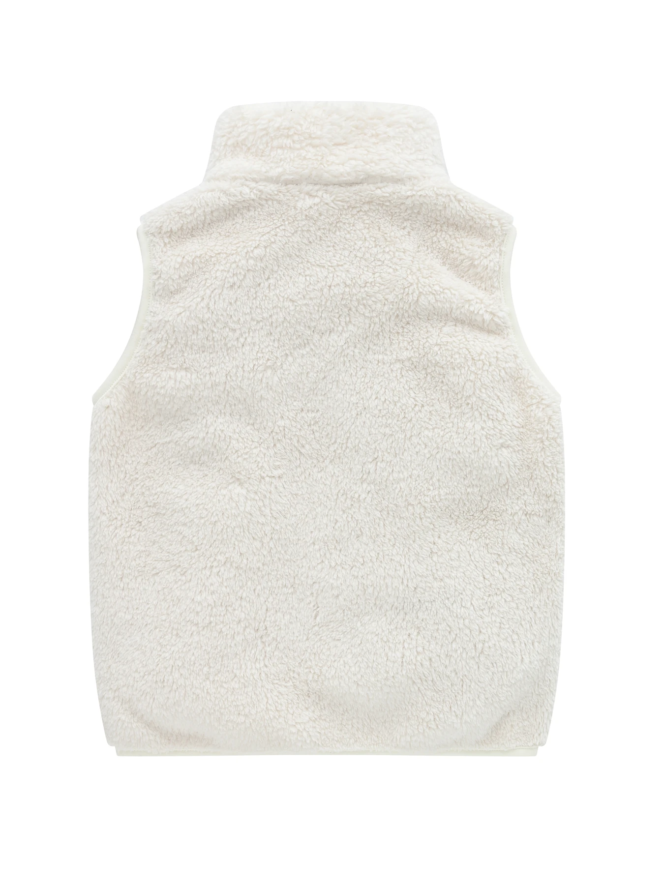 New Zhongda Children's Leisure Warm Velvet Men's and Women's Vest Korean Edition with Pocket Stand up Collar Wool Sweater Vest C