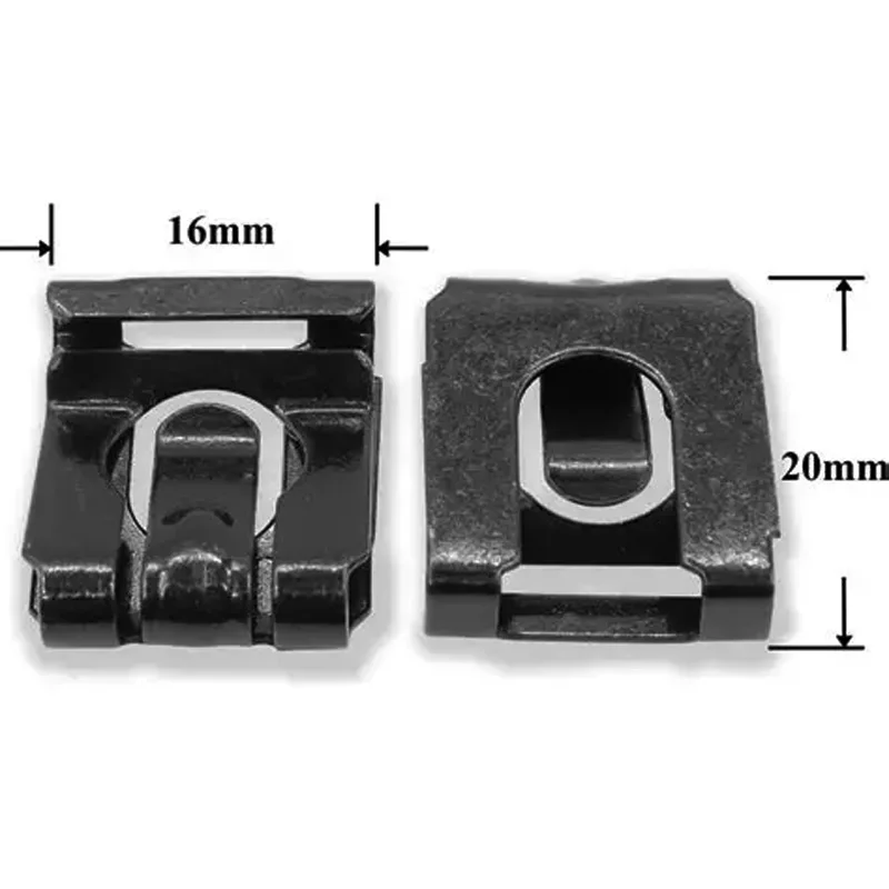 7703080096 10PCS Q-8 U-shaped nut fixing clip suitable for Renault Opel Saab automobile steel mounting clip 1159920310 856563