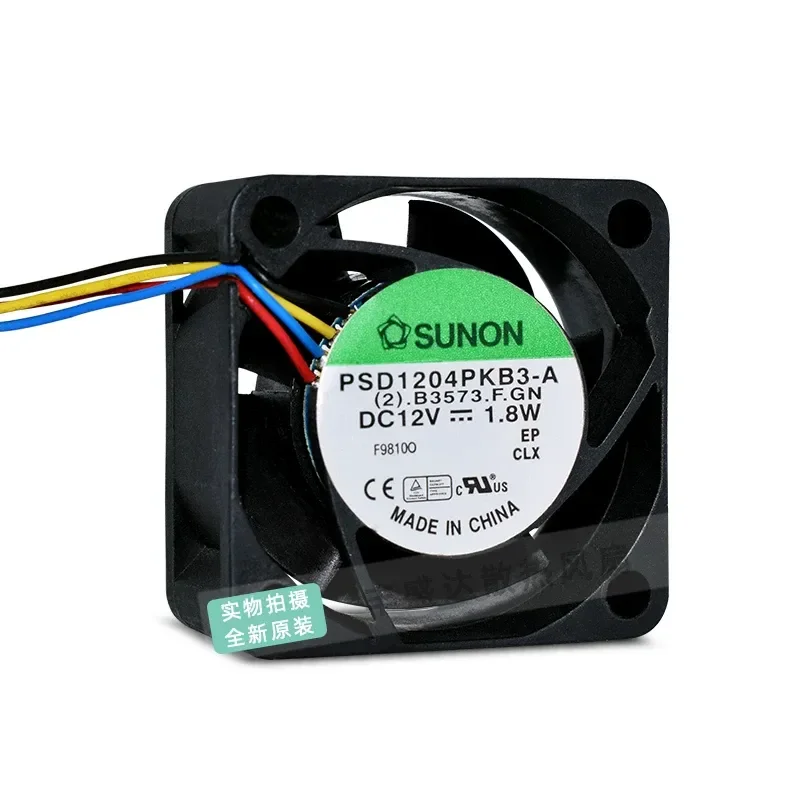 for SUNON PSD1204PKB3-A 4020 12V 1.8W 4cm PWM Speed Regulation 4-Wire Cooling Fan