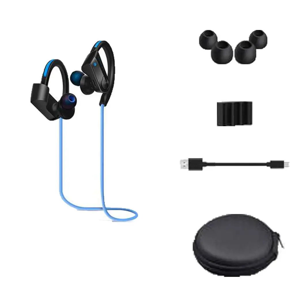 

Беспроводные Bluetooth-наушники с 12-часовым временем работы, водонепроницаемые, стерео, спортивные, с микрофоном, для бега и фитнеса