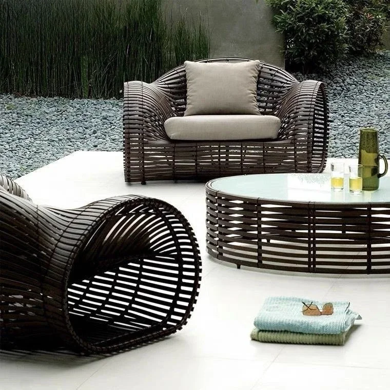hotel homestay garden courtyard aluminum alloy waterproof and sunscreen furniture