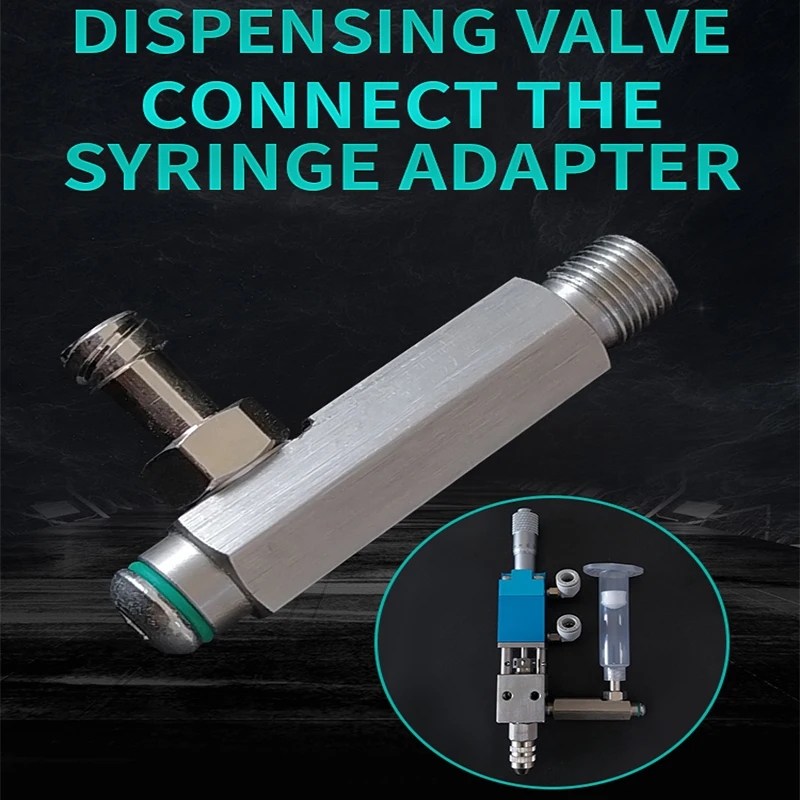 Dispensing valve connect the syring adarter metal connector 1 split tooth adapter syringe connector dispenser connector