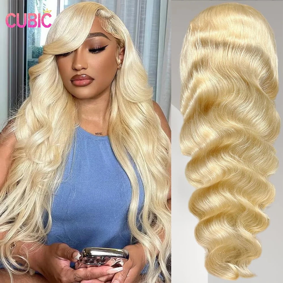 

613 Lace Front Wig Human Hair 13x6 Transparent 180% Density Blonde Lace Front Wigs Human Hair Pre Plucked 12A Lace Frontal wig