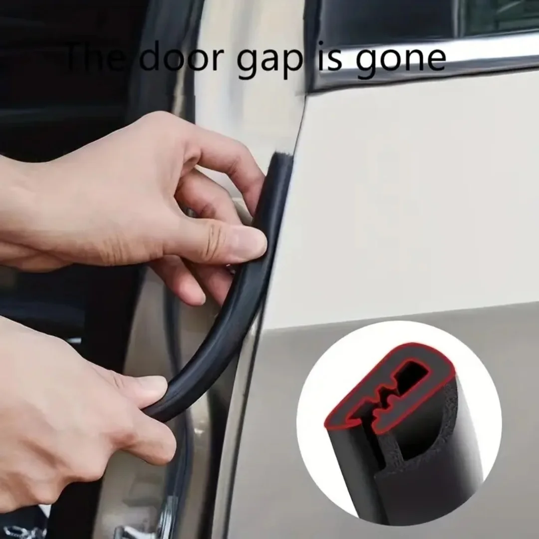 Car Seal Strips EPDM B Pillar Noise Windproof Protection Car Door Edge Weatherstrip Auto Sealant Accessories Decoration Strip