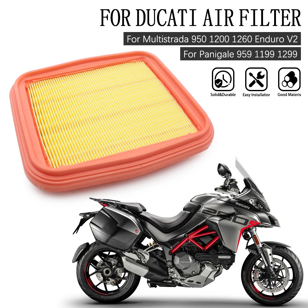 

Motorcycle Air Filter Cleaner Element Parts Fit for Ducati Multistrada 1200 Enduro 950 1260 Panigale 955 V2 959 1199 1299 899