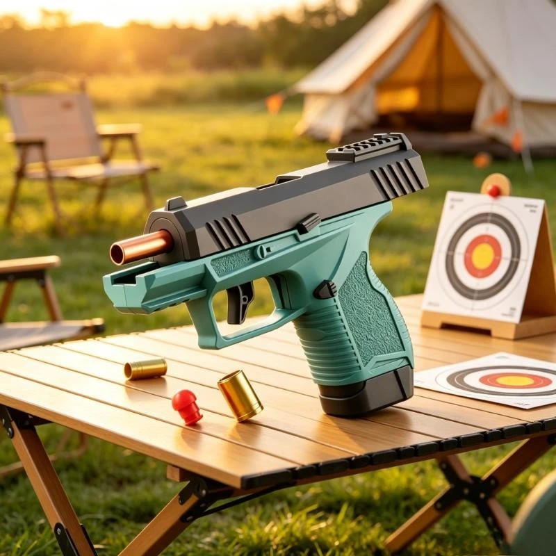 Mini Gx4 Pocket Blaster Continuous Shell Ejecting Education Toy Model EVA Dart Launcher BlowBack Airsoft Small Pistol