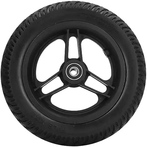 

Колесо для инвалидной коляски Bordstract 10 дюймов - противоскользящее, бесшумное, переднее сменное колесо с подшипником 6001, ID12мм