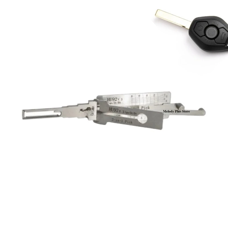 HU92 2-in-1 Precision Cylinder Decoder & Align for BMW Mini for Rover Professional Hardware Measurement Ganzua Locksmiths Tool