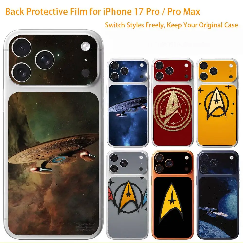 

Защитная 3D-наклейка S-Star T-Trek на весь корпус для iPhone 17/Pro Max/Air, цветная задняя защитная пленка