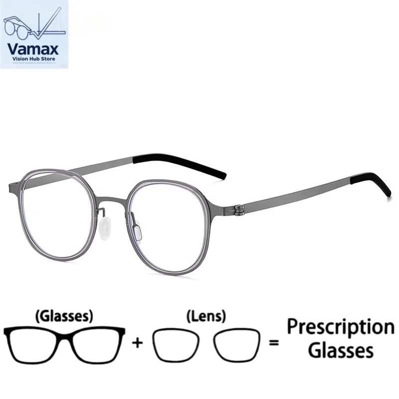 

VAMAX Linde Style Screwless Sunglasses Ultra Light Frame Female Eyewear Mountable Prescription Lenses