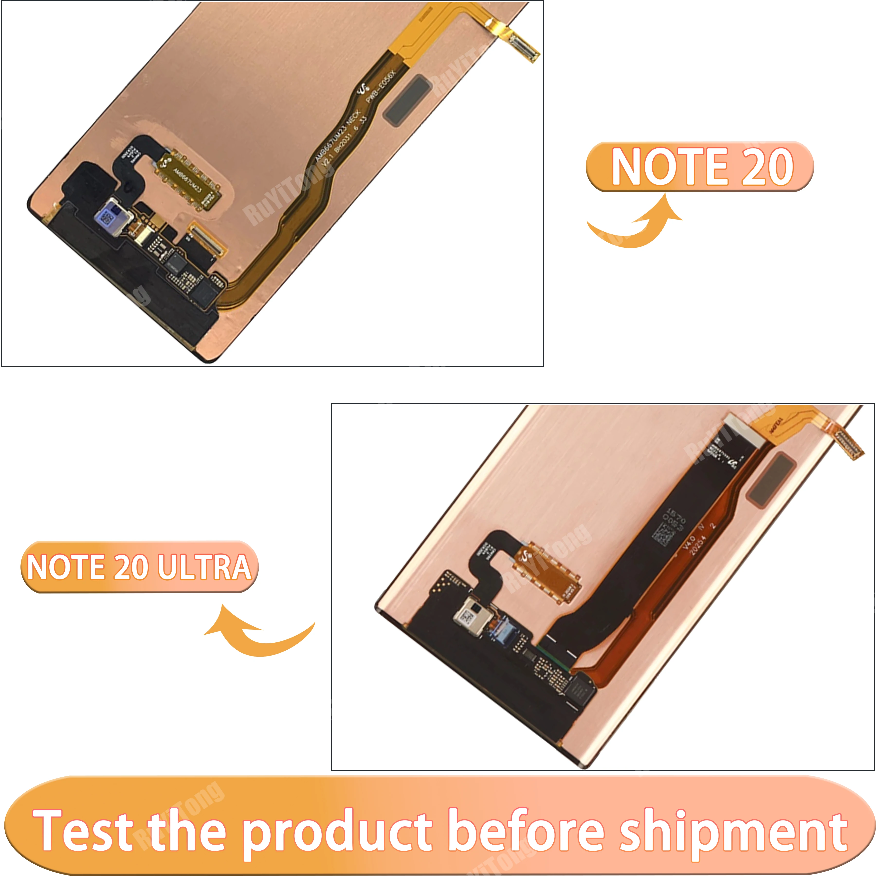 AAA+ 100%Tested Super AMOLED For Samsung Galaxy Note 20 N980F LCD Note20 ULTRA N985F LCD Display Touch Screen Digitizer Assembly