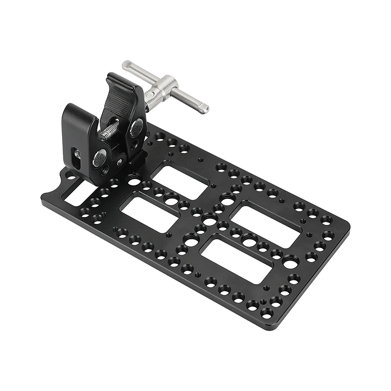Batteria CAMVATE piastra del tabellone piastra del formaggio della fotocamera per V Lock Mount Power Splitter + morsetto universale Super granchio