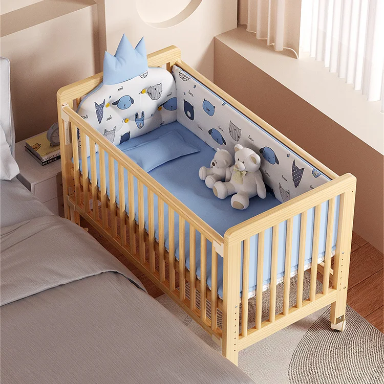 

New 2025 Bedroom Furniture Multifunction Wood Kids Bed Comfortable Wooden Baby Beds for Boys Girls