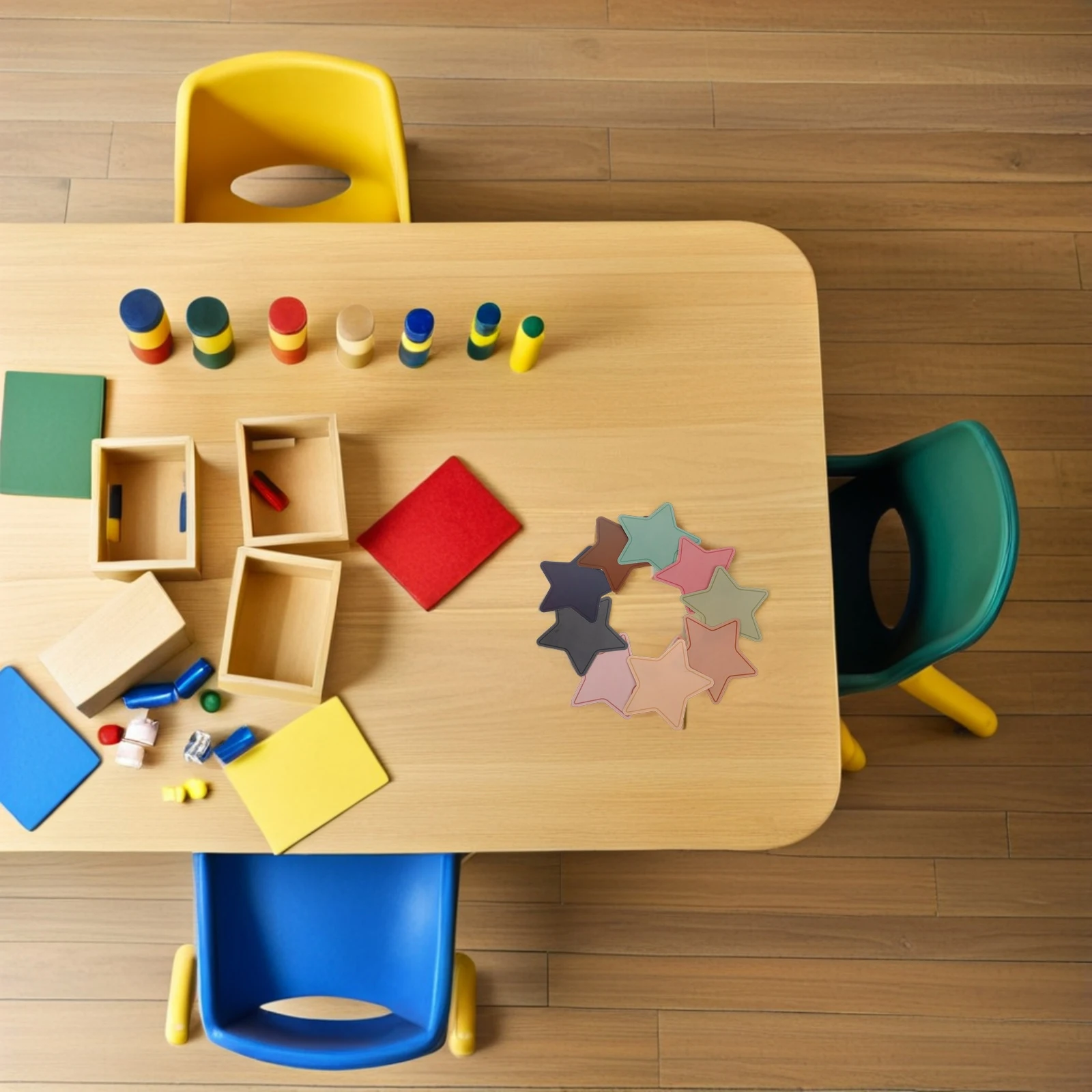 

Five Pointed Star Card Paper Assorted Color Cutouts Craft Supplies Bulletin Board Decorations Star Shaped Paper Lucky